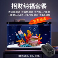 小米魚(yú)缸造景全套智能生態(tài)套裝擺件長(cháng)江石南美風(fēng)米家配件水族箱專(zhuān)用 珊瑚貝殼開(kāi)口造景【不含魚(yú)缸】
