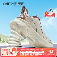 ONEMIX玩覓避震鞋跑步鞋男鞋運(yùn)動鞋女慢跑鞋減震穩(wěn)定支撐透氣輕便防滑 瑪莎白 43