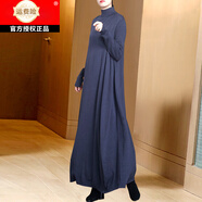 GOYN品牌2025春季新款赫本風(fēng)格寬松連衣裙女士長(zhǎng)及膝色針織底褲毛衣裙 609灰色 均碼