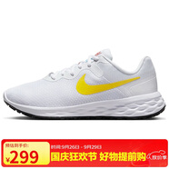 耐克NIKE馬拉松跑步鞋女REVOLUTION 6 NEXT運(yùn)動(dòng)鞋DC3729-105白黃36
