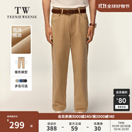 Teenie Weenie小熊男裝牛仔褲2025春季新款潮流美式復(fù)古修身錐形褲 卡其色 L