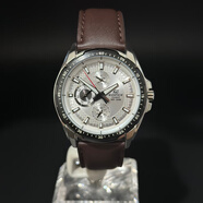 CASIO 時尚潮流男士商務(wù)真皮防水石英男表 BEM-506 EFR-517 EF-336L-7A 42mm蝴蝶扣
