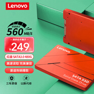 聯(lián)想（Lenovo) 480GB SSD固態(tài)硬盤(pán) 2.5英寸SATA3.0 讀560MB/s 臺式機/筆記本通用 SL700紅盤(pán)