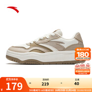 安踏（ANTA）街頑2丨板鞋男女同款經(jīng)典潮流情侶款休閑運(yùn)動(dòng)鞋子 【女款】象牙白/裸卡其/枯木色-1 36