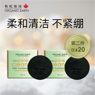 有機(jī)地球（organicearth）白柳皮竹炭冷法手工潔膚沐浴皂洗臉洗澡洗手男女 白柳皮竹炭皂75g*2