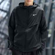 耐克（NIKE）防潑水男子跑步夾克防曬衣皮膚衣夏季軟殼連帽外套FB7541 FB7541-010 L 130-150斤