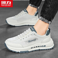回力男鞋運(yùn)動(dòng)休閑網(wǎng)面透氣軟底跑步老爹鞋斷碼 休閑鞋3771米藍(lán) 44