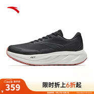 安踏（ANTA）旅步2.5丨跑鞋女25秋冬緩震透氣跑步鞋輕便舒適運動(dòng)鞋女 【革面】基礎黑-9 36 (女5.5)