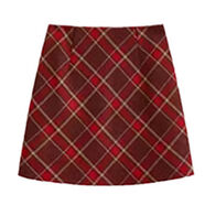 秋冬季穿搭一整套感2025新款加絨連帽衛衣紅色裙子新年套裝女 單半身裙秋冬季穿搭一整套 S