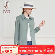 經(jīng)典故事（JANE STORY）經(jīng)典故事時(shí)尚簡(jiǎn)約短款風(fēng)衣女春秋2025新款高級氣質(zhì)小個(gè)子通勤外套 J03灰綠色 M