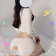 夢(mèng)白我超乖的閨房蝴蝶結蕾絲純棉內褲女免脫開(kāi)檔情趣內褲刺激 白色 均碼110斤內