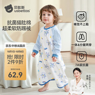 貝肽斯睡衣兒童秋季衣服居家睡裙男女寶寶空調房連體衣睡袍外穿空調服 宇航員巡航 【長(cháng)袖貓肚棉7A級抑菌】 73 cm 【適用身高65-75cm】