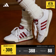 adidas ENTRAP美式校園風運動板鞋少年感復古籃球鞋男女阿迪達斯 白色/紅色   42