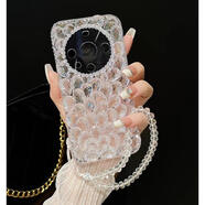 華為（HUAWEI）【品質(zhì)原裝】適用華為mate60非凡大師水鉆手機殼女款保時(shí)捷mate40 金箔白鉆送手煉 Magic4