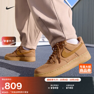耐克空軍一號男子輕便運動(dòng)鞋冬季板鞋NIKE AIR FORCE 1 CJ9179 200亞麻/麥黃/橡皮淺褐/黑 43