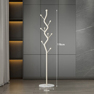 新房子意式輕奢衣帽架落地臥室床邊個(gè)性放衣服收納架子簡(jiǎn)易家用掛衣架 橄欖樹(shù)款：奶油白（大理石底座）