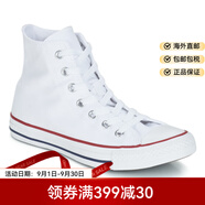 匡威（Converse）男鞋女鞋高幫帆布鞋運(yùn)動(dòng)學(xué)生球鞋平底板鞋經(jīng)典系帶白色春秋25新款 白色 / Optical 36