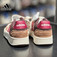 阿迪達斯 （adidas）男鞋秋冬季新款防滑耐磨低幫戶(hù)外運動(dòng)休閑鞋 青少年百搭輕便板鞋 JP8236/漢玉白/紅色/棕色 39 【建議腳長(cháng)24厘米】 