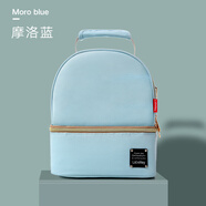 凌詩（LINGSHI）上班背奶包冷藏箱可攜式裝備保溫袋環(huán)保冰媽咪儲奶冰包母乳保鮮雙 摩洛藍(lán)（單肩包）