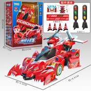 詠聲動(dòng)漫正版豬豬俠競速小英雄競速賽跑男孩車(chē)模型玩具輪3歲+兒童回力車(chē) 大號回力車(chē)【赤焰烈虎】紅色