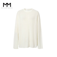 麥檬MM柔糯貼身針織衫毛衣寬松25秋冬新款5GA933481 白色5GA933481 L