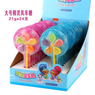 汪汪隊兒童零食巧克力脆筒冰淇淋甜筒好吃的小孩休閑美味小吃禮物 津滋精靈風(fēng)車(chē)軟糖整盒24支*21g