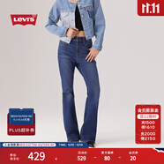 Levi's李維斯25年秋冬新款女士726休閑百搭高腰喇叭牛仔長褲A3410 中藍(lán) 29 (30)