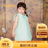 巴拉巴拉童裝女童連衣裙寶寶夏裝兒童裙子網(wǎng)紗國風旗袍裙208224111021