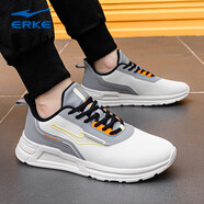 鴻星爾克男鞋運動(dòng)鞋男跑鞋冬季透氣舒適休閑潮流輕便回彈跑步鞋R 一度灰/中灰2285 39