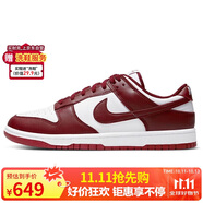 耐克NIKE男復(fù)古休閑板鞋 DUNK新年紅緩震運動鞋 DD1391-601紅白42.5