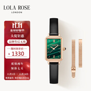 LOLA ROSE羅拉玫瑰小綠表女士手表女士節(jié)日禮物送女友