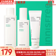 悅詩(shī)風(fēng)吟（Innisfree）套盒九重臻致水乳套裝護(hù)膚品化妝品禮盒水乳緊致保濕生日節(jié)日禮物 森林男士酷爽控油水乳3件套