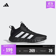 adidas OWNTHEGAME 2.0低幫團(tuán)隊(duì)款實(shí)戰(zhàn)運(yùn)動(dòng)籃球鞋男子阿迪達(dá)斯 黑/白   42