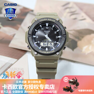 卡西歐（CASIO） 男表女表卡西歐手表男女情侶表學(xué)生時(shí)尚運動(dòng)表太陽(yáng)能雙顯電子表 AQ-S820W-5AVPF噬神者 太陽(yáng)能