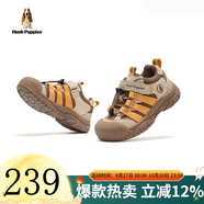 暇步士（Hush Puppies）童鞋新款兒童戶(hù)外運(yùn)動(dòng)鞋軟底輕便女童鞋透氣跑步休閑男童鞋子 HP5805004棕色款 28