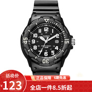 卡西歐（CASIO） 卡西歐(CASIO)手表 女生運動系列橡膠帶石英學生表樹脂皮帶手表 黑盤黑色橡膠帶LRW-200H-1B