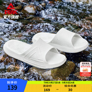 匹克態(tài)極拖鞋男鞋夏季外穿運動(dòng)拖鞋籃球防滑涼拖女款戶(hù)外沙灘鞋涉水鞋 【男款】純色-煙灰 41