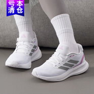 阿迪達(dá)斯 （adidas）休閑鞋女鞋2025春秋季新款運(yùn)動(dòng)鞋網(wǎng)面透氣輕便減震跑步鞋F(xiàn)36215 JI3981白色/巖層灰/淡紫色 37