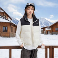 潮流前線(xiàn)女裝羽絨馬甲時(shí)尚 白色 S