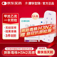 康華生物甲流乙流病毒呼吸道流感檢測試劑盒感冒發(fā)熱測甲型H3N2二合一試紙