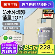 嘉寶莉（CARPOLY）新家園外墻漆防水防曬乳膠漆墻面漆環(huán)保戶外建筑油漆涂料彩色翻新 法式奶咖【抗污防水耐曬】 1KG 約可刷4-5平米