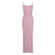 SK&SAskims soft lounge long slip dress 女螺紋莫代爾魚(yú)尾裙吊帶長(zhǎng)裙 淺粉orchid(有標(biāo)) XXS _不退可換碼