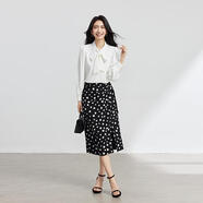 伯德小姐黑色面試A字半身裙設計感女春夏通勤休閑中長(cháng)款開(kāi)衩職業(yè)包臀裙