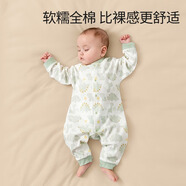 貝肽斯嬰兒衣服秋季新生兒連體衣寶寶四季款純棉長(zhǎng)袖嬰兒睡衣空調(diào)哈衣 萌虎-小恐龍（2件裝）-中開 73cm