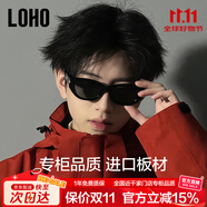眼鏡生活（LOHO）偏光復(fù)古貓眼男高級感開車專用窄框墨鏡女防曬太陽鏡吸睛護目鏡