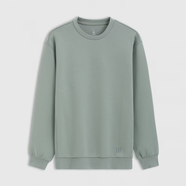 蓋璞（GAP）【成毅代言】Gap男女裝2025秋季款scuba空氣層衛衣寬松保暖721225 淺綠色 S 165/88A 亞洲尺碼