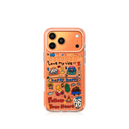 FUNNYRICH跟隨你的心適用蘋(píng)果17/16ProMax手機殼創(chuàng  )意iPhone15磁吸保護套新款女防摔可愛(ài)14新款Air個(gè)性高級感 星宇橙 iPhone 17 Pro Max