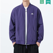 卡帕飛行員夾克男春秋款2025新款休閑百搭背靠背復古棒球服機車(chē)外套潮 紫色 XL 【135-150斤左右】