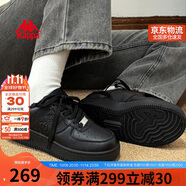 卡帕（Kappa）黑色女鞋秋季2025新款透氣鞋子女百搭休閑運(yùn)動(dòng)板鞋女 黑色 38