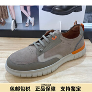 暇步士（Hush Puppies）2025春款百搭輕便男休閑皮鞋 B7F02AM5 灰色 38